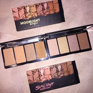 2 LOT L.A. GIRL FANATIC HIGHLIGHT PALETTE BUNDLE